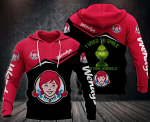 Grinch I Used To Smile And Then I Worked At Wendy s Logo All Over Print Hoodie ki3kuw.jpg