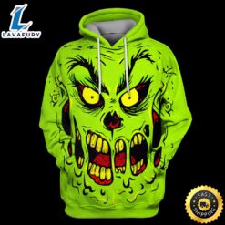 Grinch Shirt Zombie Grinch Green…