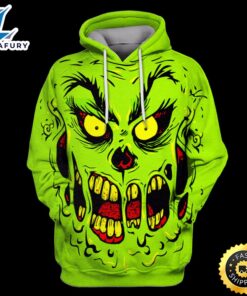 Grinch Shirt Zombie Grinch Green…
