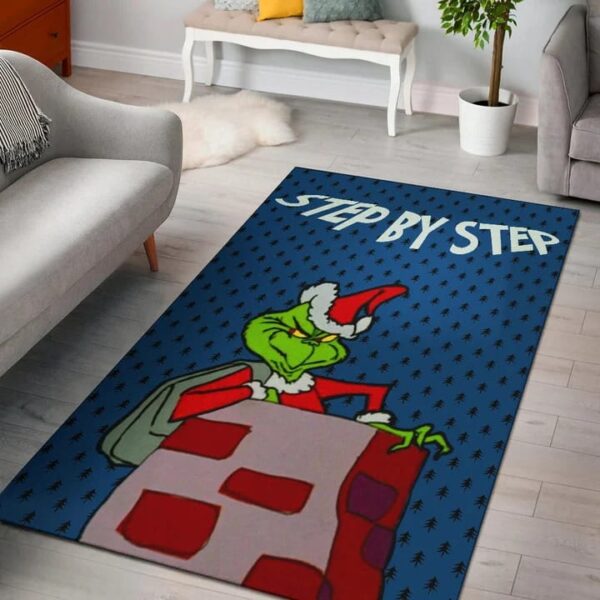 Grinch Stealing Xmas Rugs Home Decor