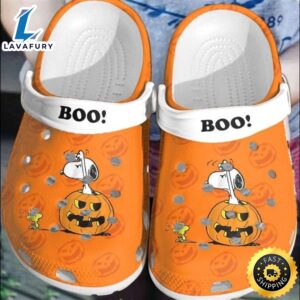 Halloween Snoopy Boo Pumpkin Clogs Shoes gcgpcn.jpg