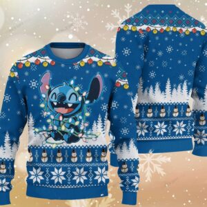 Happy Christmas Stitch Christmas Ugly Sweater