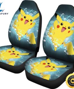 Happy Pikachu Car Seat Covers Pokemon Anime Fan Gift 2 svbffv.jpg