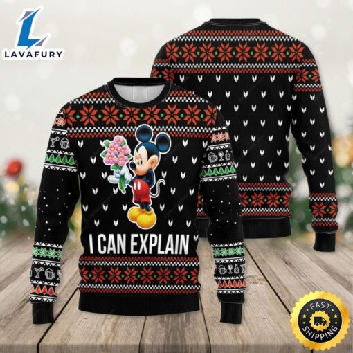 I Can Explain Mickey Disney Ugly Christmas Sweater