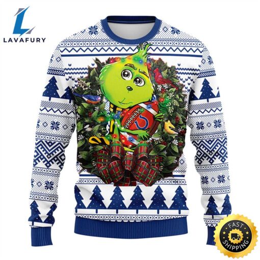 Indianapolis Colts Grinch Hug Christmas Ugly Sweater