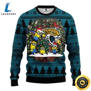 Jacksonville Jaguars Minion Christmas Ugly Sweater