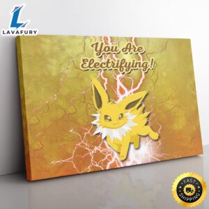 Jolteon Electrifying Pokemon Canvas Print…