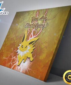 Jolteon Electrifying Pokemon Canvas Print Wall Art 2 nsdfki.jpg