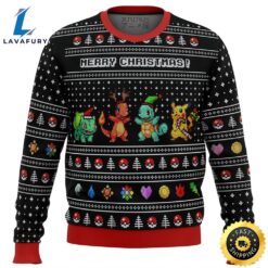 Kanto Starters Pokemon Ugly Sweater