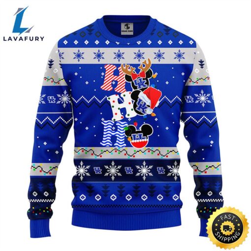 Kentucky Wildcats Hohoho Mickey Christmas Ugly Sweater