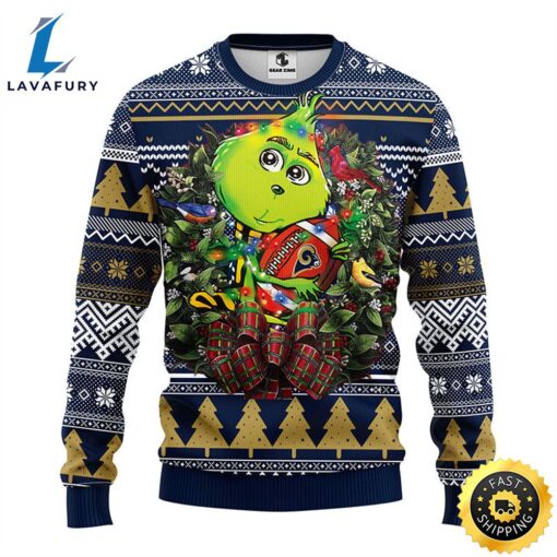 Los Angeles Rams Grinch Hug Christmas Ugly Sweater