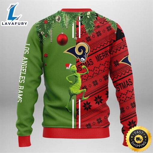 Los Angeles Rams Grinch & Scooby-Doo Christmas Ugly Sweater