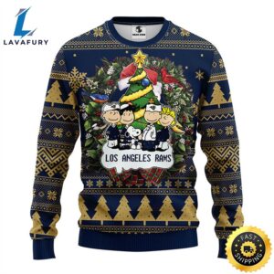 Los Angeles Rams Snoopy Dog Christmas Ugly Sweater