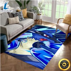 Lucario Pokemon Area Rug Bedroom…