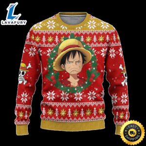 Luffy One Piece Anime Ugly Christmas Sweater Anime