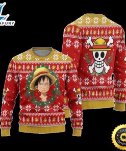 Luffy One Piece Anime Ugly Christmas Sweater Anime 3 mcm6wo.jpg