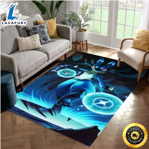 Luxray Pokemon Area Rug Living Room Rug Family