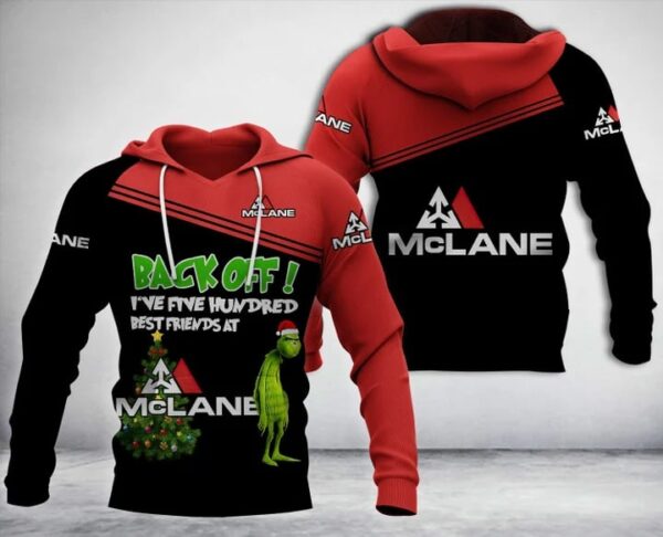 Mclane With Grinch Merry Christmas All Over Print Hoodie