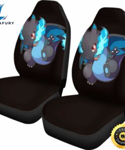 Mega Charizard X Chibi Seat Covers Anime Pokemon Car Accessories 3 lqbzpz.jpg