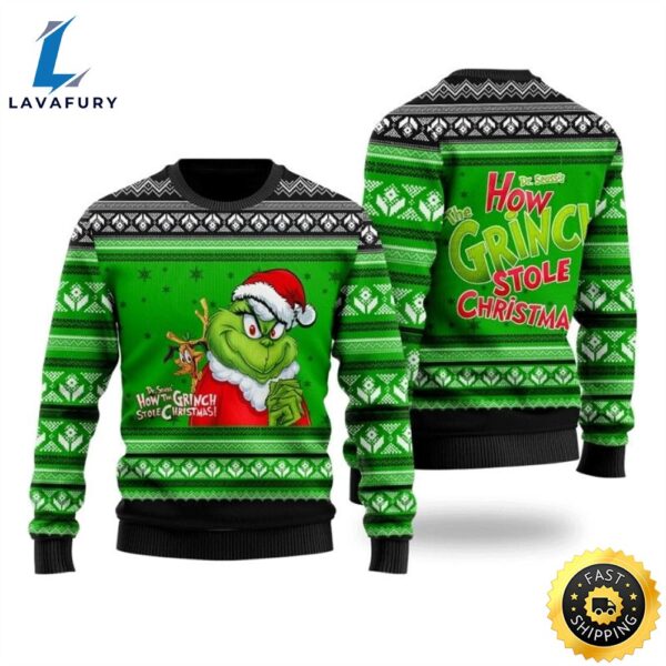Merry Grinchmas Funny Dr. Seuss How The Grinch Stole Christmas Sweater