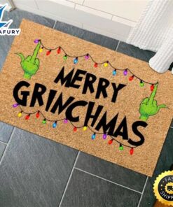Merry Grinchmas Mat, Grinch Middle…