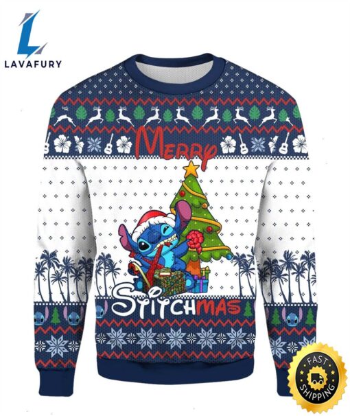 Merry Stitchmas Ugly 3D Christmas Sweater