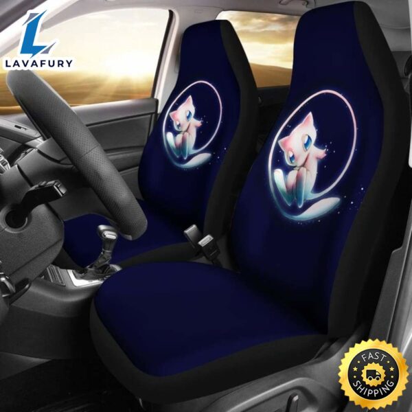Mew Car Seat Covers Anime Pokemon Car Accessories