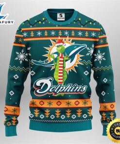 Miami Dolphins Funny Grinch Christmas…