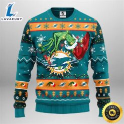 Miami Dolphins Grinch Christmas Ugly…