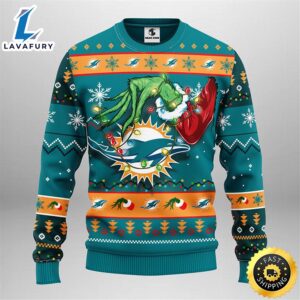 Miami Dolphins Grinch Christmas Ugly…