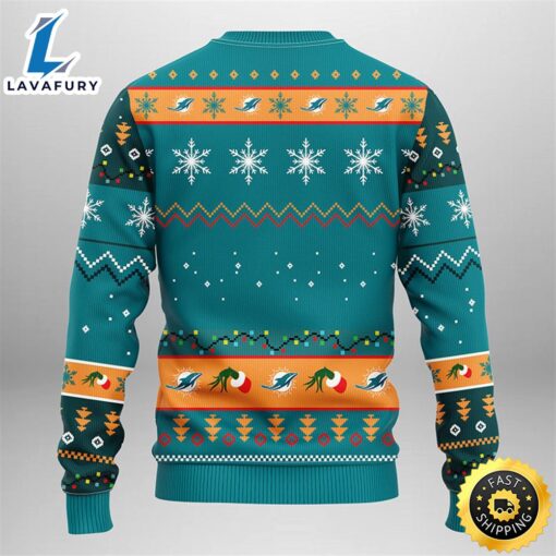 Miami Dolphins Grinch Christmas Ugly Sweater