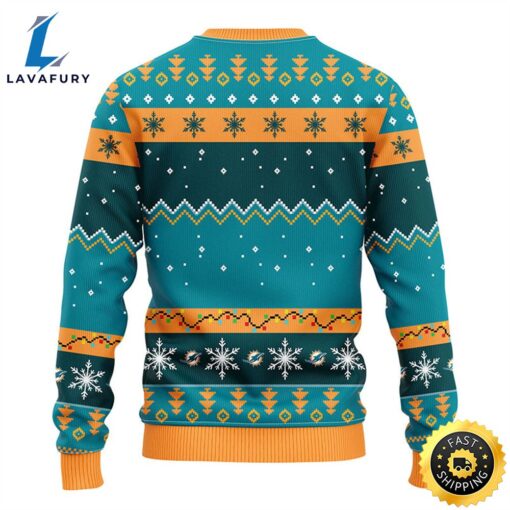 Miami Dolphins HoHoHo Mickey Christmas Ugly Sweater