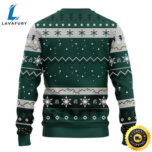 Michigan State Spartans Hohoho Mickey Christmas Ugly Sweater