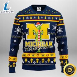 Michigan Wolverines Funny Grinch Christmas…