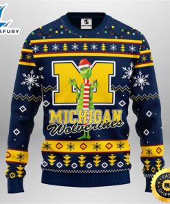 Michigan Wolverines Funny Grinch Christmas…