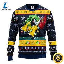 Michigan Wolverines Grinch Christmas Ugly…