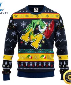 Michigan Wolverines Grinch Christmas Ugly…