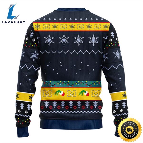 Michigan Wolverines Grinch Christmas Ugly Sweater