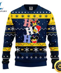 Michigan Wolverines Hohoho Mickey Christmas…