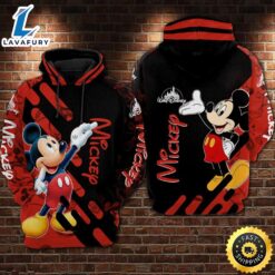 Mickey 3D Printed HoodieZipper Hoodie…