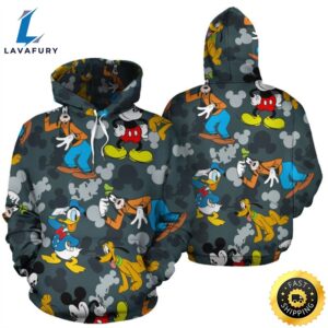 Mickey All Over Print 3D Printed Hoodie