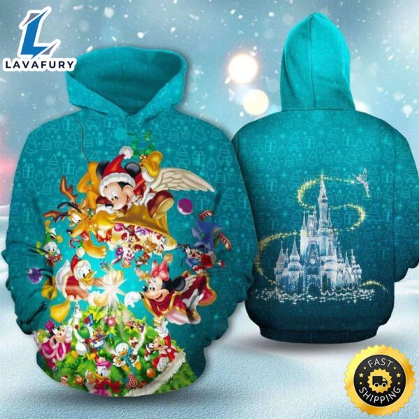 Mickey And Friends Christmas Tree 3D Printed Hoodie