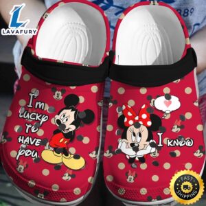 Mickey And Minnie Love 3d Clog Shoes