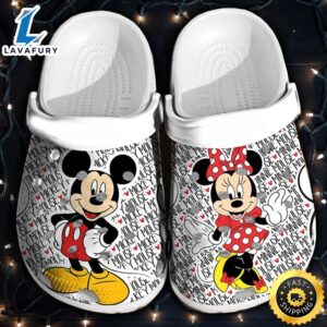 Mickey And Minnie Mouse 3D Clog Shoes