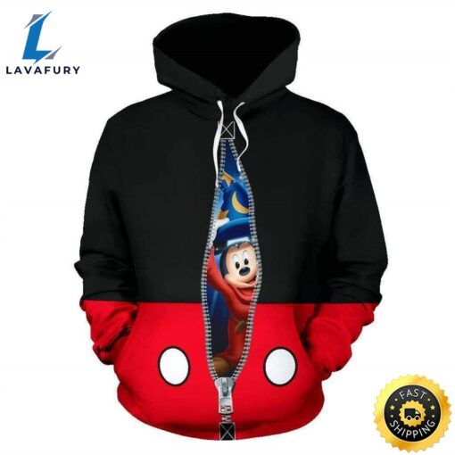 Mickey Fantasia 3D Printed Hoodie