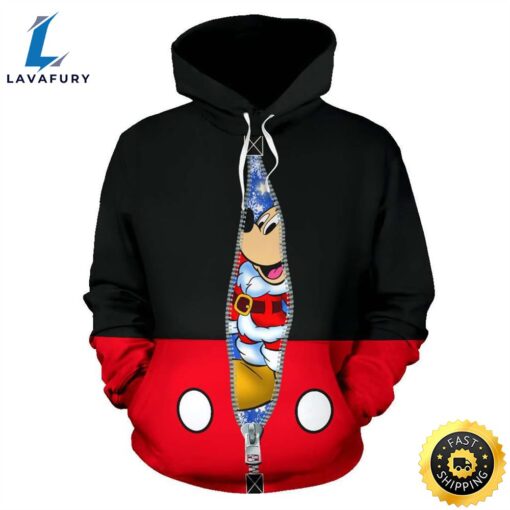 Mickey Hidden Santa Christmas Gift 3D Printed Hoodie