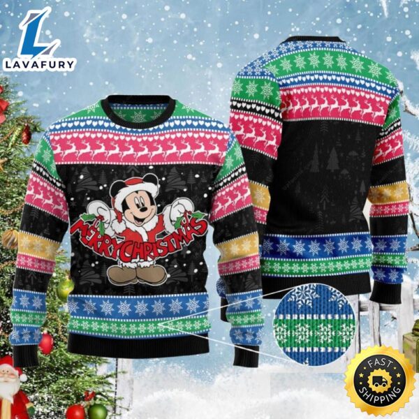 Mickey Merry Christmas Cartoon Disney Ugly Xmas Sweater