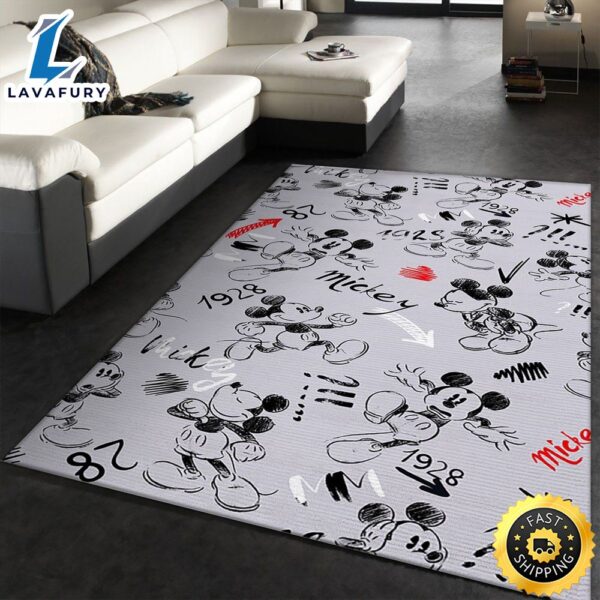 Mickey Mouse Cartoons Rug  Custom Size And Printing