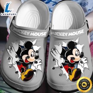Mickey Mouse Clog Shoes Gray