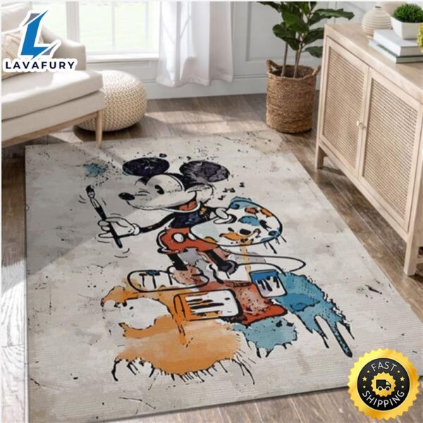 Mickey Mouse Disney Movies Area Rugs Living Room Carpet Floor Decor The US Decor